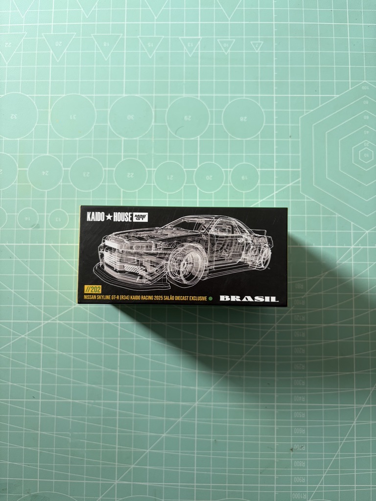 Kaido House Mini GT - Nissan Skyline GT-R (R34) - 2025 Salão Diecast Exclusive